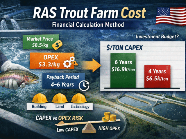 RAS Fish Farm Cost: CAPEX, OPEX & Investment Model