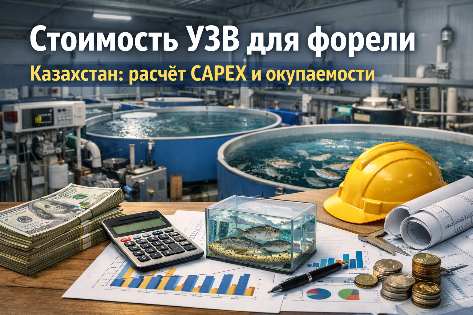 УЗВ для форели: расчёт стоимости проекта, CAPEX и окупаемости на примере Казахстана